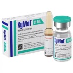 ХуМоГ, лиофилизат для приготовления раствора для внутримышечного и подкожного введения 75 МЕ ФСГ+75 МЕ ЛГ 1 шт флакон + растворитель