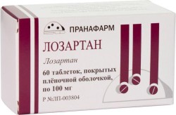 Лозартан табл. п/о пленочной 100 мг 60 шт.