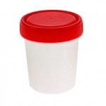 Контейнер для сбора биоматериала, 100 мл стерильный с крышкой