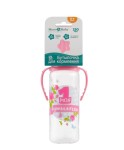 Бутылочка для кормления, Mum&Baby (Мам энд Беби) 250 мл арт. 2969841 первая моя с силиконовой соской и ручками средний поток с 0 мес розовая