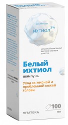 Шампунь Vitateka Белый ихтиол 3% для ухода за жирной и проблемной кожей головы 100 мл