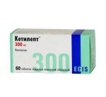 Кетилепт, таблетки покрытые пленочной оболочкой 300 мг 60 шт