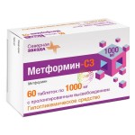 Метформин-СЗ, таблетки с пролонгированным высвобождением 1000 мг 60 шт