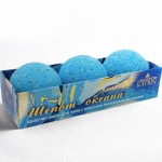 Набор шипучей соли для ванн, Laboratory Katrin (Лаборатория Катрин) 180 г арт. 03017 Шепот океана (3 шарика по 60 г)