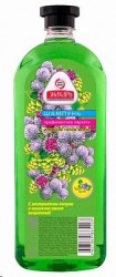 Шампунь Знахарь против перхоти лопух шишки хмеля серебро 1000 мл