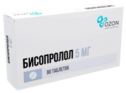 Бисопролол табл. п/о пленочной 5 мг 90 шт.