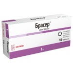Брасер, таблетки покрытые пленочной оболочкой 1 мг 30 шт