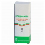 Кордиамин, капли для приема внутрь 250 мг/мл 30 мл 1 шт